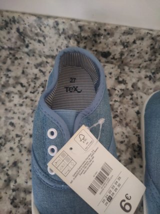 Zapatillas lona niño talla 27