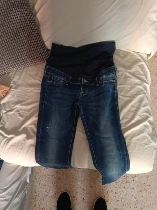 Pantalón premamá vaquero azul