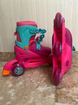 Patines en línea convertibles rosa Molto