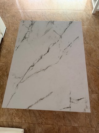 Mesa de centro Silestone marmoleado