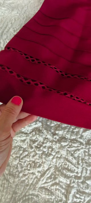 Vestido rojo calado original