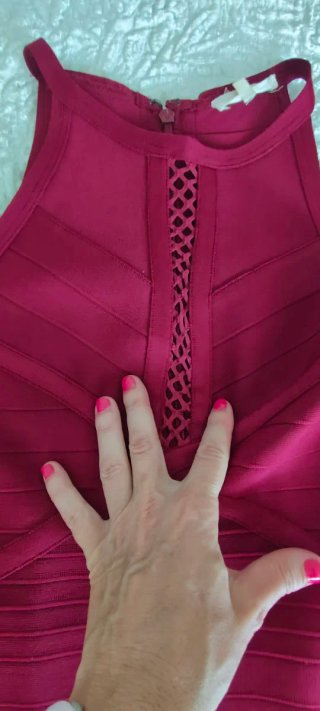 Vestido rojo calado original