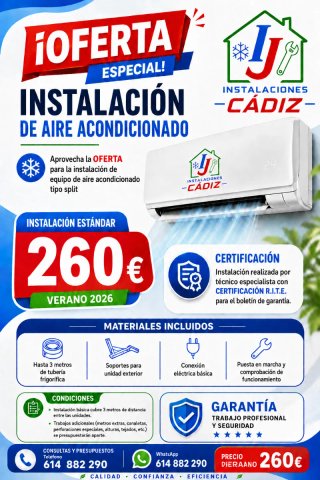 Instalación aire acondicionado