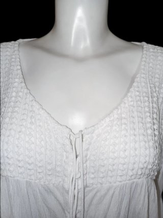 TOP-CHAQUETA BLANCO T-L