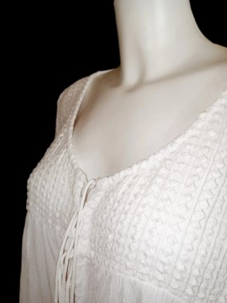 TOP-CHAQUETA BLANCO T-L