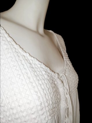 TOP-CHAQUETA BLANCO T-L