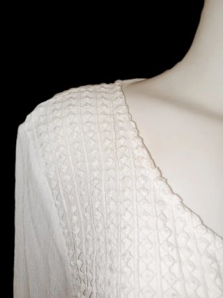 TOP-CHAQUETA BLANCO T-L