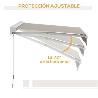 Toldo Retráctil Eléctrico/Manual 250x200cm