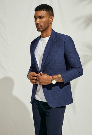 Chaqueta Ligera Azul Marino S