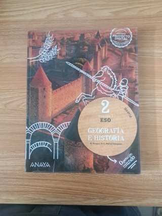 3 libros Geografia e Historia 2°ESO. Edt Anaya