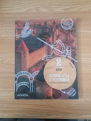 3 libros Geografia e Historia 2°ESO. Edt Anaya