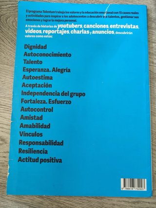Talentum, 1 Secundaria programa de valores y de...