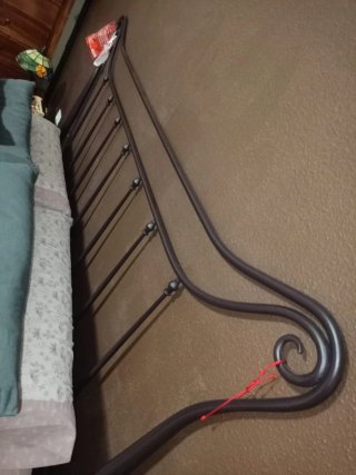 Testiera da letto in ferro battuto
