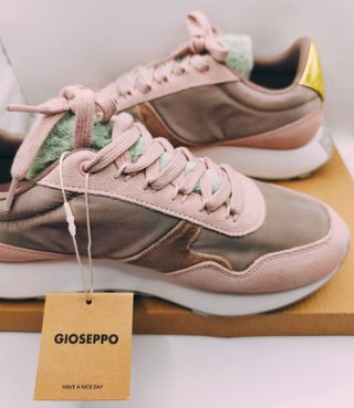 Gioseppo Zapatillas Piel Rosa y Beige Anatómicas