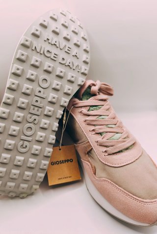 Gioseppo Zapatillas Piel Rosa y Beige Anatómicas
