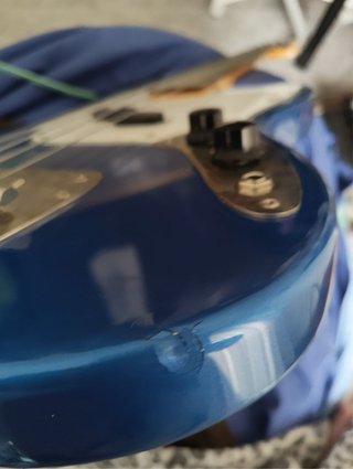 Bajo Eléctrico Squier Mustang Azul