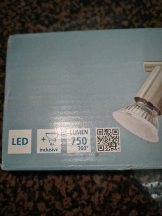 Regleta LED 3 focos acero inoxidable