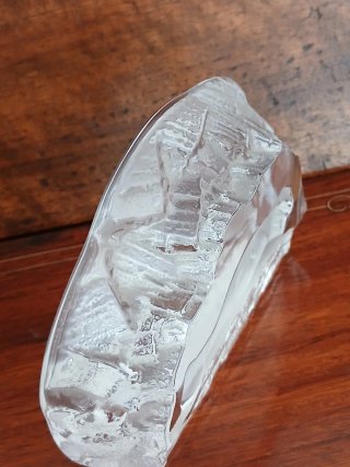 Scultura cristallo riccio fermacarte