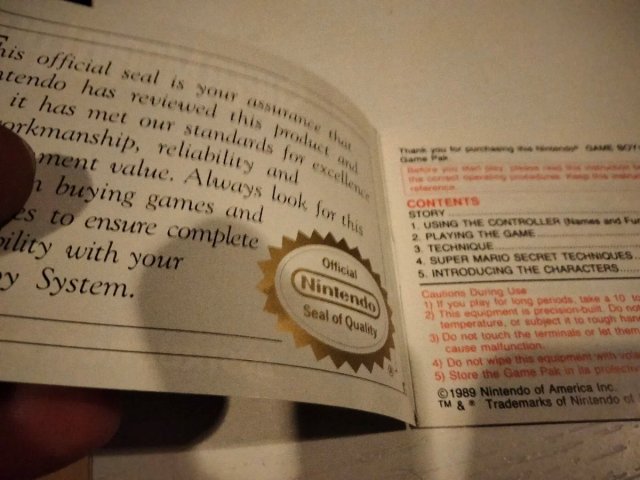 Manual Super Mario Land Game Boy Nintendo