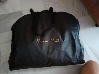 Abrigo Massimo Dutti Negro Nuevo Talla M