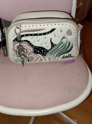 Bolso Anell multicolor y blanco