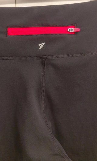 Mallas deportivas mujer negro y rojo