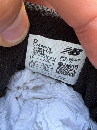 New Balance 740 Scarpe Uomo Nero Grigio