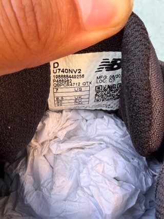 New Balance 740 Scarpe Uomo Nero Grigio