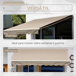 Toldo Balcón Manual Beige 395x245 cm
