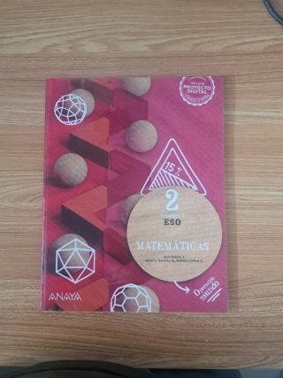 Libros Matematicas 2°ESO. Edt Anaya