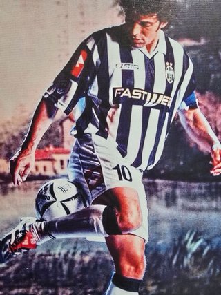 Quadro Del Piero 40x60 Cm Tessuto
