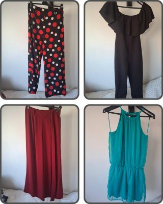 Vestidos, faldas, pantalones, tops, abrigo...