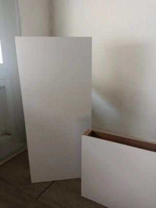 3 Baldas blancas rectangulares