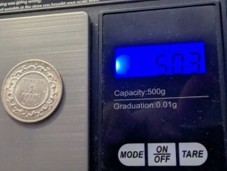 Túnez 1 Franco 1916 SC plata