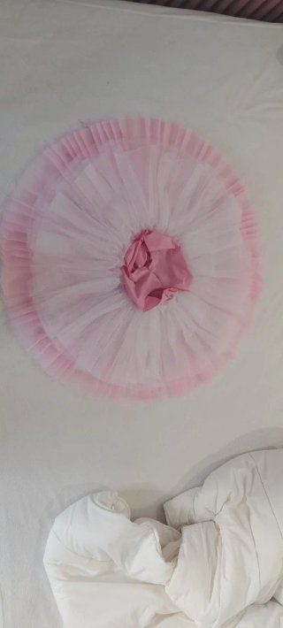 Vestido de ballet rosa con lentejuelas