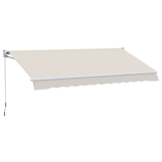 Toldo de Pared Aluminio y Polié Beige