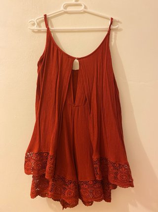 Mono corto Forever 21 rojo Talla S Mujer Verano