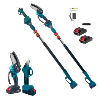 Kit Potatura Motosega 6" + Forbice Cesoia + Asta