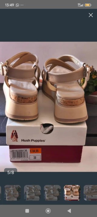 2  pares Sandalias de verano beige y negras