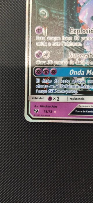 Carta Pokémon Mewtwo GX 78/73