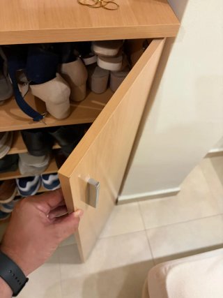 Zapatero madera 5 alturas 64x104x35 cm