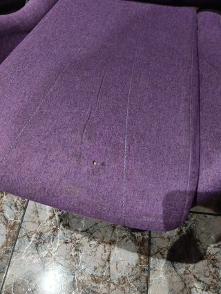 Silla de escritorio VALK morada y turquesa