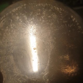 Juego de 6 posavasos metal y goma