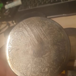 Juego de 6 posavasos metal y goma