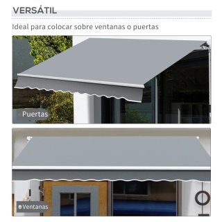 Toldo retráctil manual 3x2.5m