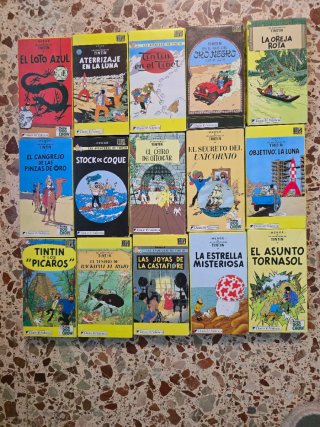 Lote 15 VHS Tintín (Español)