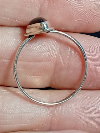 Anillo Plata Ley granate