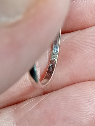 Anillo Plata Ley granate