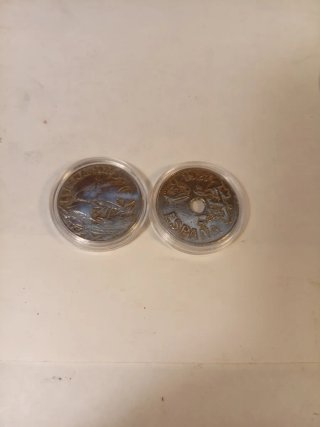 Lote 9 monedas A.XIII, II República, E.Español.