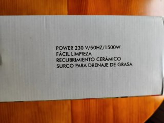 Plancha Grill Eléctrico Vida 10 Cerámico